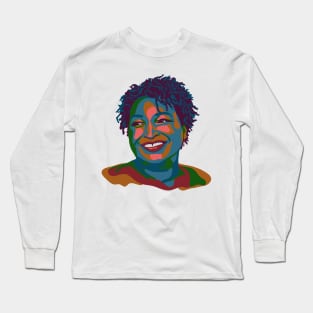 Voting Rights Hero - Stacey Abrams Long Sleeve T-Shirt